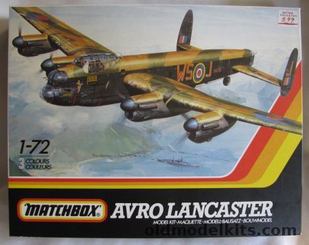 Matchbox 1/72 Lancaster BMk.I/III - 9 Sq RAF December 1944/45 'Tallboy' 12,000 lb Bomb Tirpitz Raid/ Royal Australian Air Force (RAAF) 1945 / RAF 106 Sq Coningsby 1942, 40602 plastic model kit